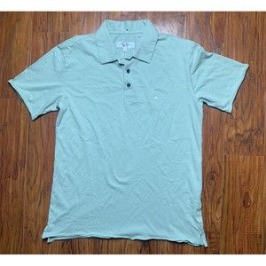 RAG & BONE Shirt Mens Small Green (sage) Short Sleeve Polo 100% Organic Cotton